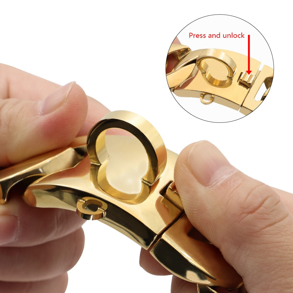 Gold Chain Dog Collar