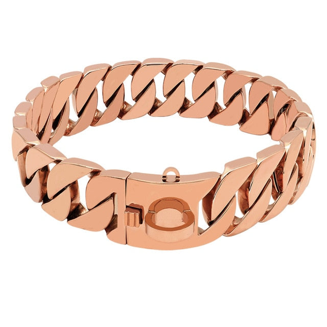 Gold Chain Dog Collar